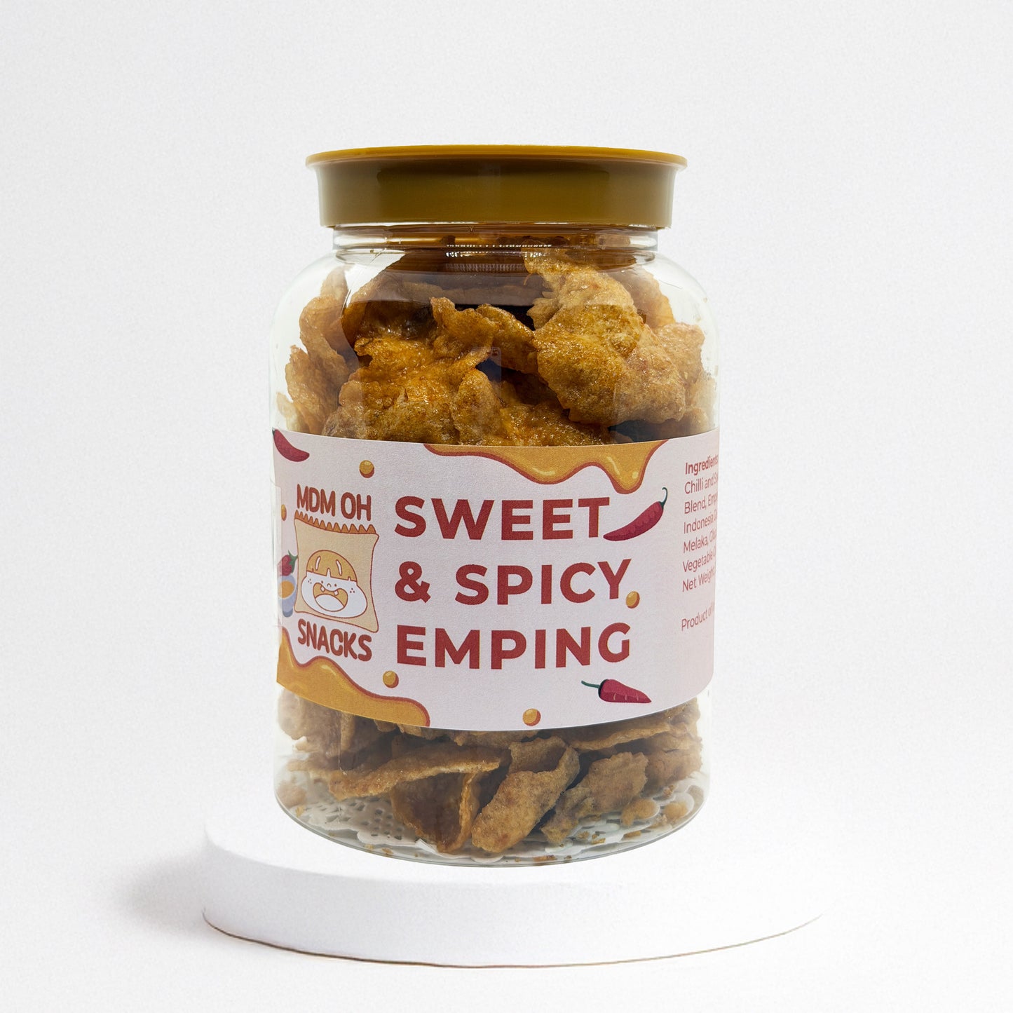Sweet and Spicy Emping Crackers (Bottled)